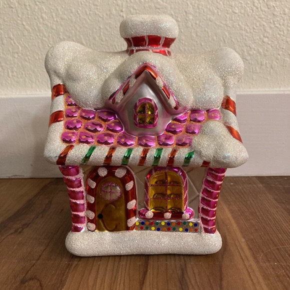 Christopher Radko Other - Christopher Radko 2004 Pink Christmas Gingerbread Snow House